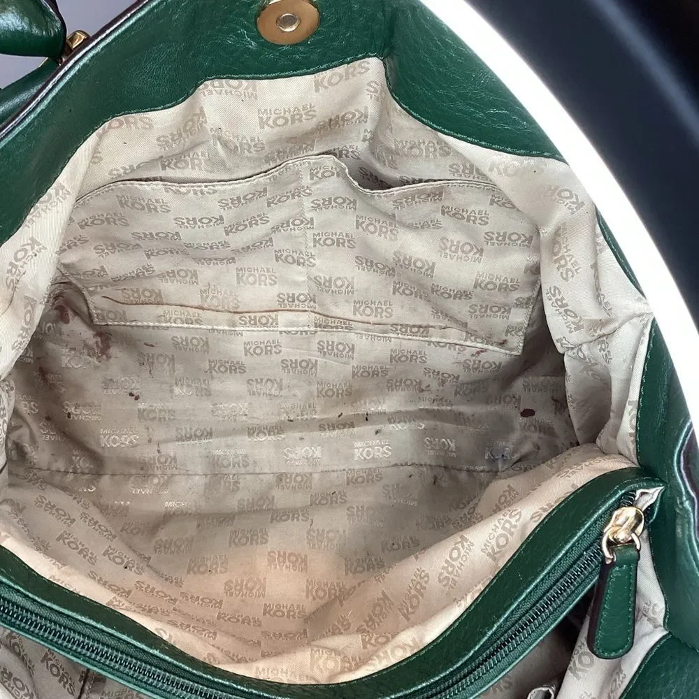 Michael Kors Bag Purse Handbag Leather Large Pebbled EW Hamilton Tote Bag HTF